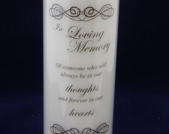 Personalised Memorial Candle, Memorial Gift, Remembrance Candles, Sympathy Candle,