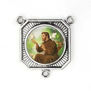 Rosary Center, St Francis, Francis of Assisi,  Large Rosary Center, Rosary Parts,