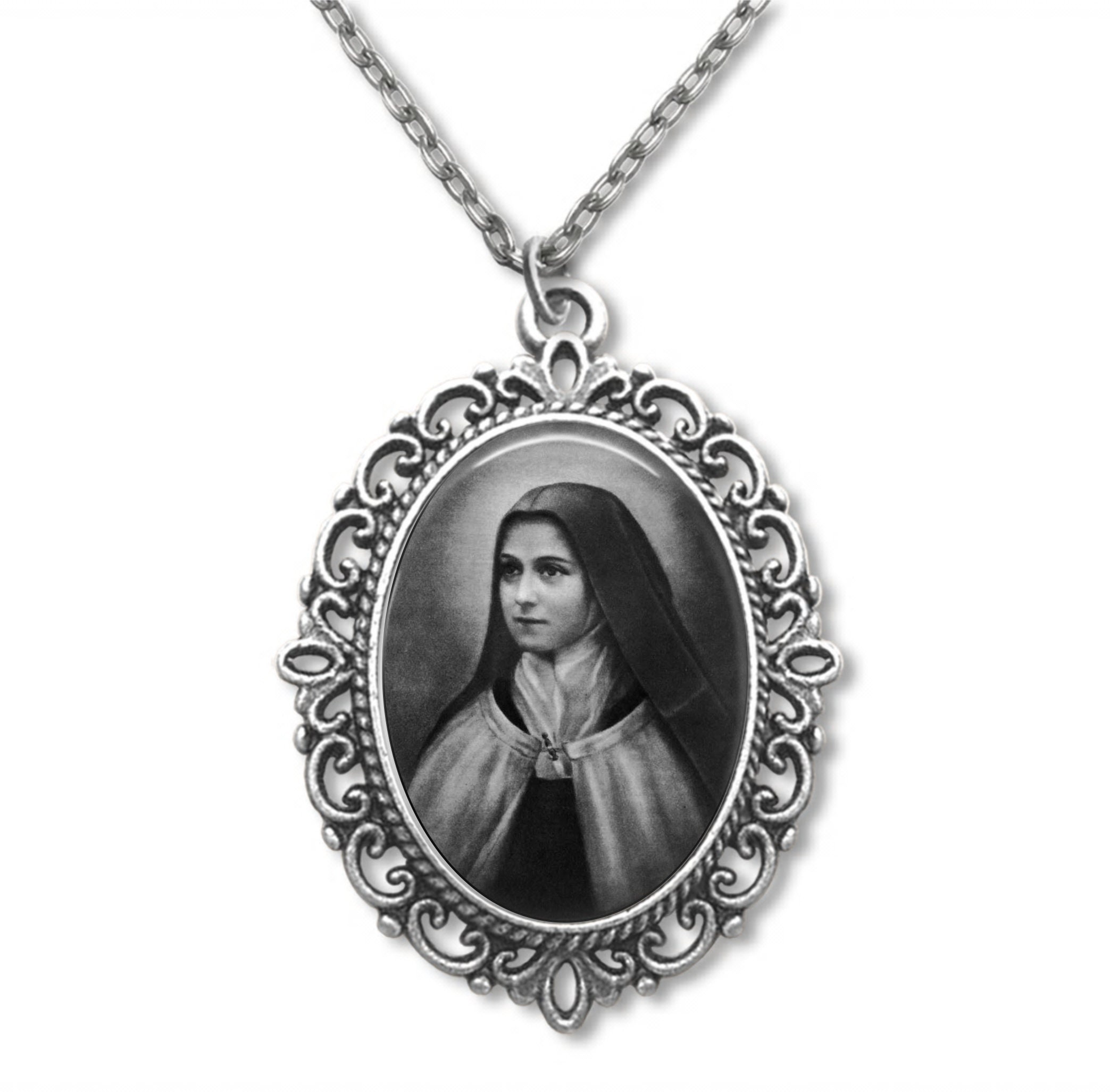 Sainte Thérèse, Thérèse de Lisieux, La Petite Fleur, Médaille Religieuse, Sainte Chrétienne, Catholi