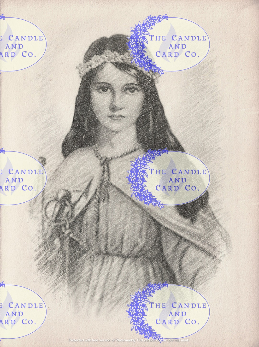 Philomena St Philomena Art Print Saints Catholic Gifts Etsy