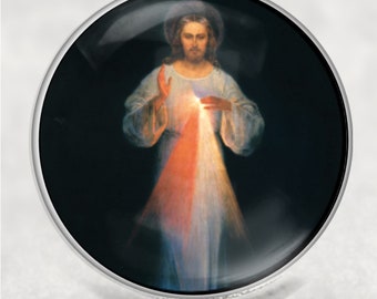 Divine Mercy, Fridge Magnet, Religious Magnet, Catholic Gifts, Religious Art, Photo Magnet,