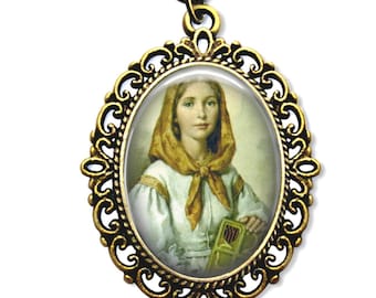 Saint Dymphna, Religious Medal, Catholic Gift, Catholic Medal, Christian Medal, Christian Gift, Catholic Jewelry, Religious Jewelry,