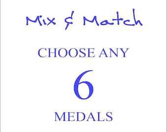 6 Large Religious Medals, Saint Medals, Religious Gifts, Catholic Gifts, Christian Gifts, Jewellery Making, Jewelry Making Supplies,