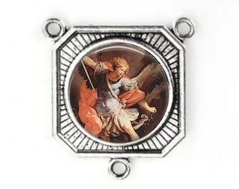 Rosary Center, St Michael, Large Rosary Center, Rosary Parts, Archangel,