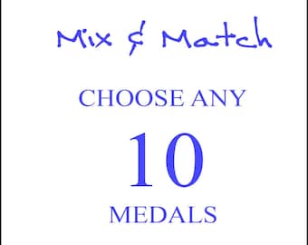 10 Large Religious Medals, Saint Medals, Religious Gifts, Catholic Gifts, Christian Gifts, Jewellery Making, Jewelry Making Supplies,