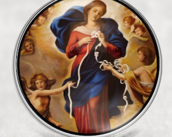 Our Lady Untier of Knots, Fridge Magnet, Religious Magnet, Catholic Gifts, Religious Art, Photo Magnet,