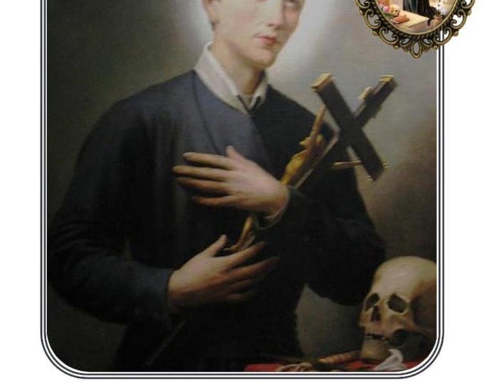 Featured listing image: Saint Gerard, Prayer Card and Medal Gift Set, Catholic Gift, Religious Gifts,