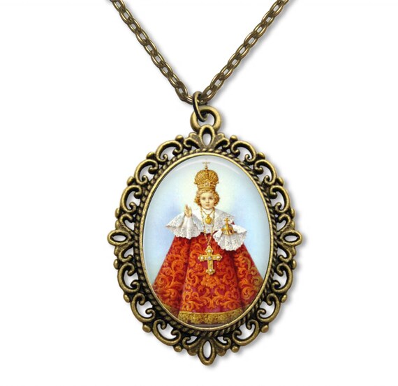 Child of Prague, Religious Medal, Infant of Prague, Catholic Medal, Catholic Gift, Catholic Jewelry, Divine Child, Infant Jesus,