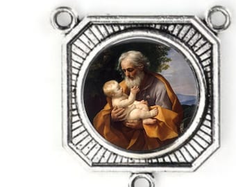 Rosary Center, St Joseph, Large Rosary Center, Rosary Parts,