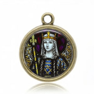 Saint Margaret, religieuze medaille, heilige van Schotland, religieuze hanger, katholieke medaille, katholieke geschenken, religieus geschenk, christelijke geschenken,