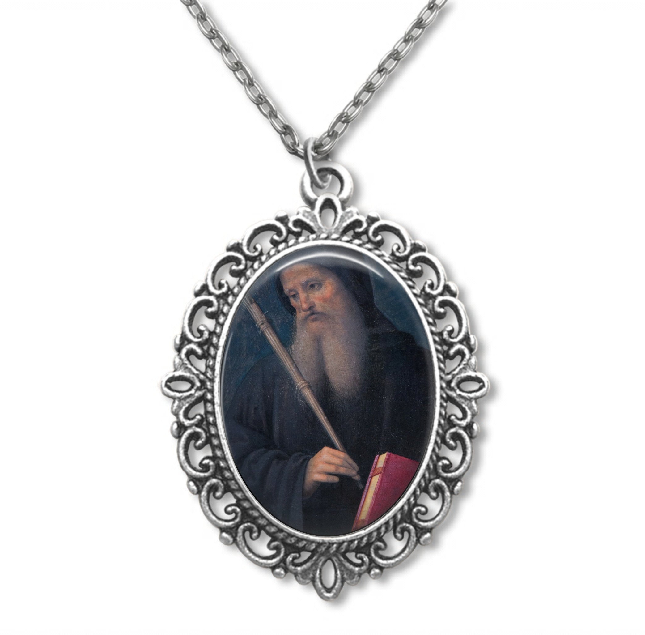 Saint Benoît, Saint Benoit, Médaille Religieuse, Saint, Catholique, Patron, Don Chrétienne,