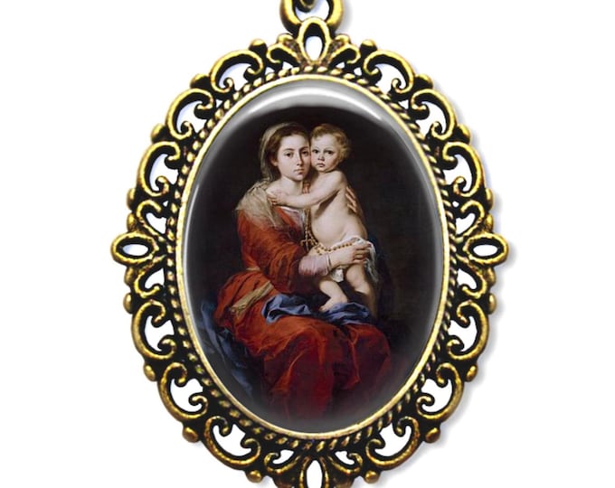 Featured listing image: Our Lady of the Rosary Medal, Catholic Religious Gift