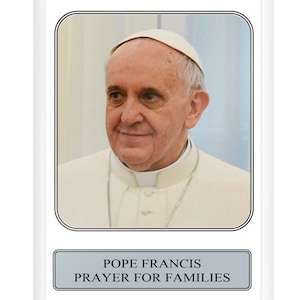 Papa Francisco, Oração, Cartão de Oração, Católico, Inspirador, Papa, Religioso, Presentes Católicos, Presentes Religiosos, Cartões de Oração,