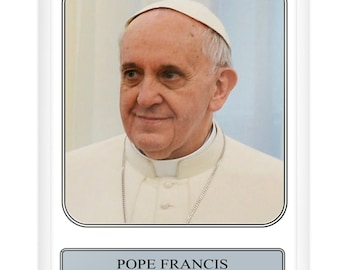 Pope Francis, Prayer, Prayer Card, Catholic, Inspirational, Papa, Religious, Catholic Gifts, Religious Gifts, Prayer Cards,