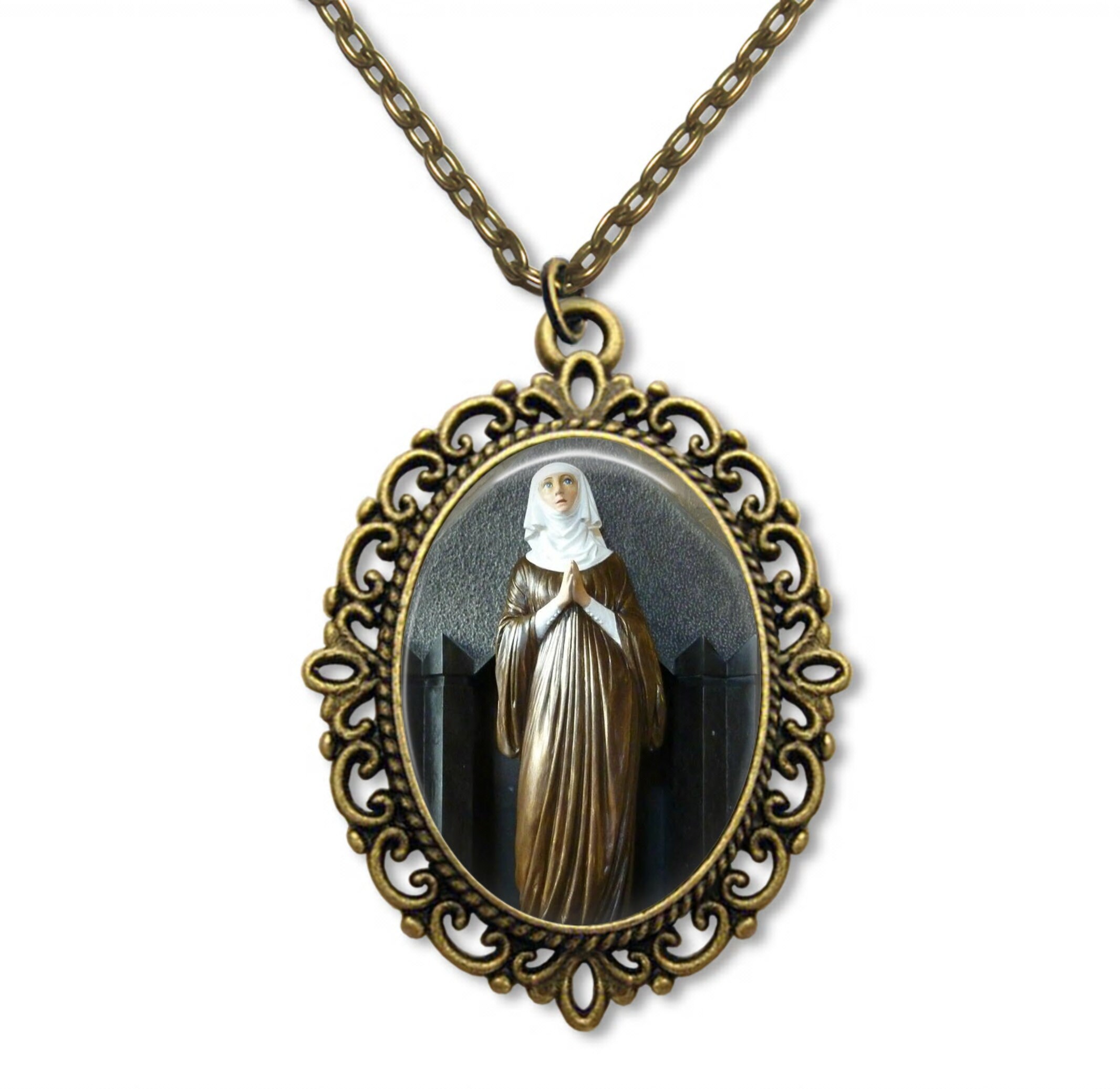 Sainte Alice, Médaille Religieuse, Catholique, Don Religieux, Bijoux Chrétienne, Cadeau Chrétien, de