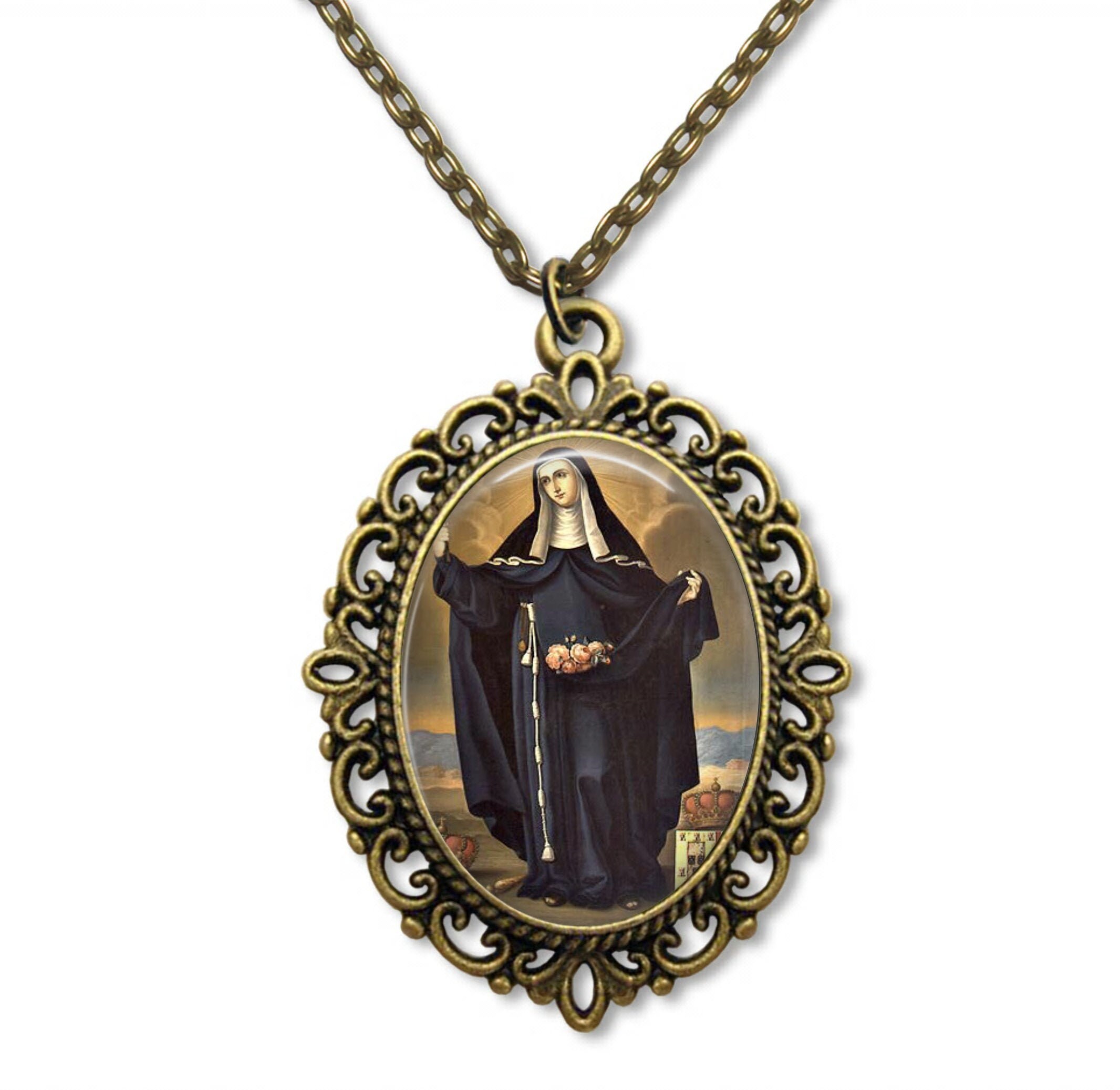 Sainte Elisabeth, Médaille Religieuse, Élisabeth Du Portugal, Sainte Patronne, Catholique, Chrétienn