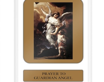 Guardian Angel, Prayer Card, Religious Gift, Prayer Cards, Christian Gift, Catholic Gift, Baptism Gift, Catholic Prayer,