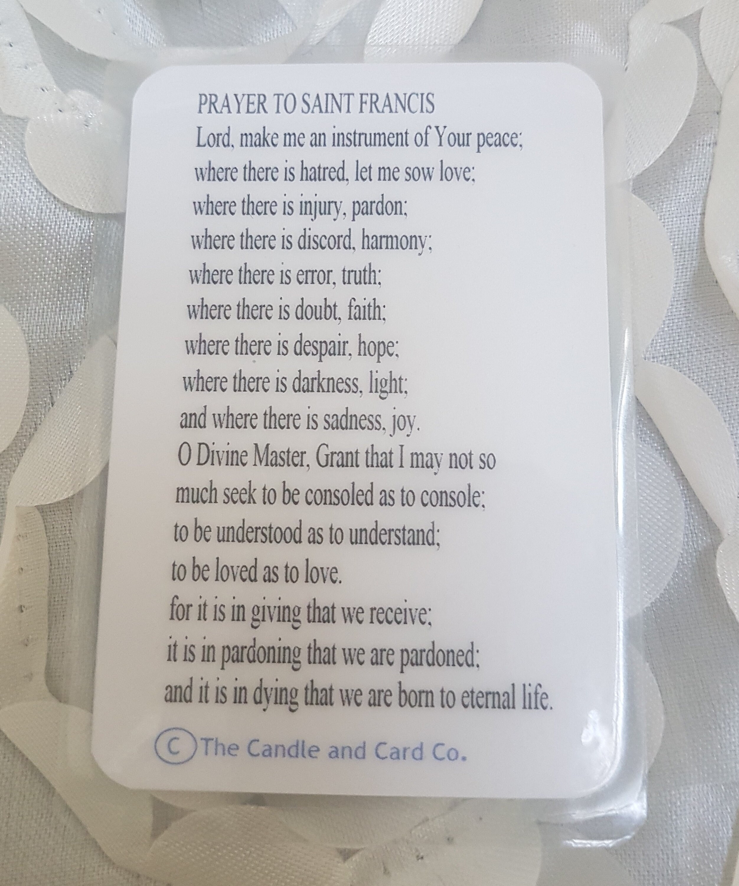 Saint Francis, Prayer Card, St Francis, Prayer Cards, Religious Gift ...