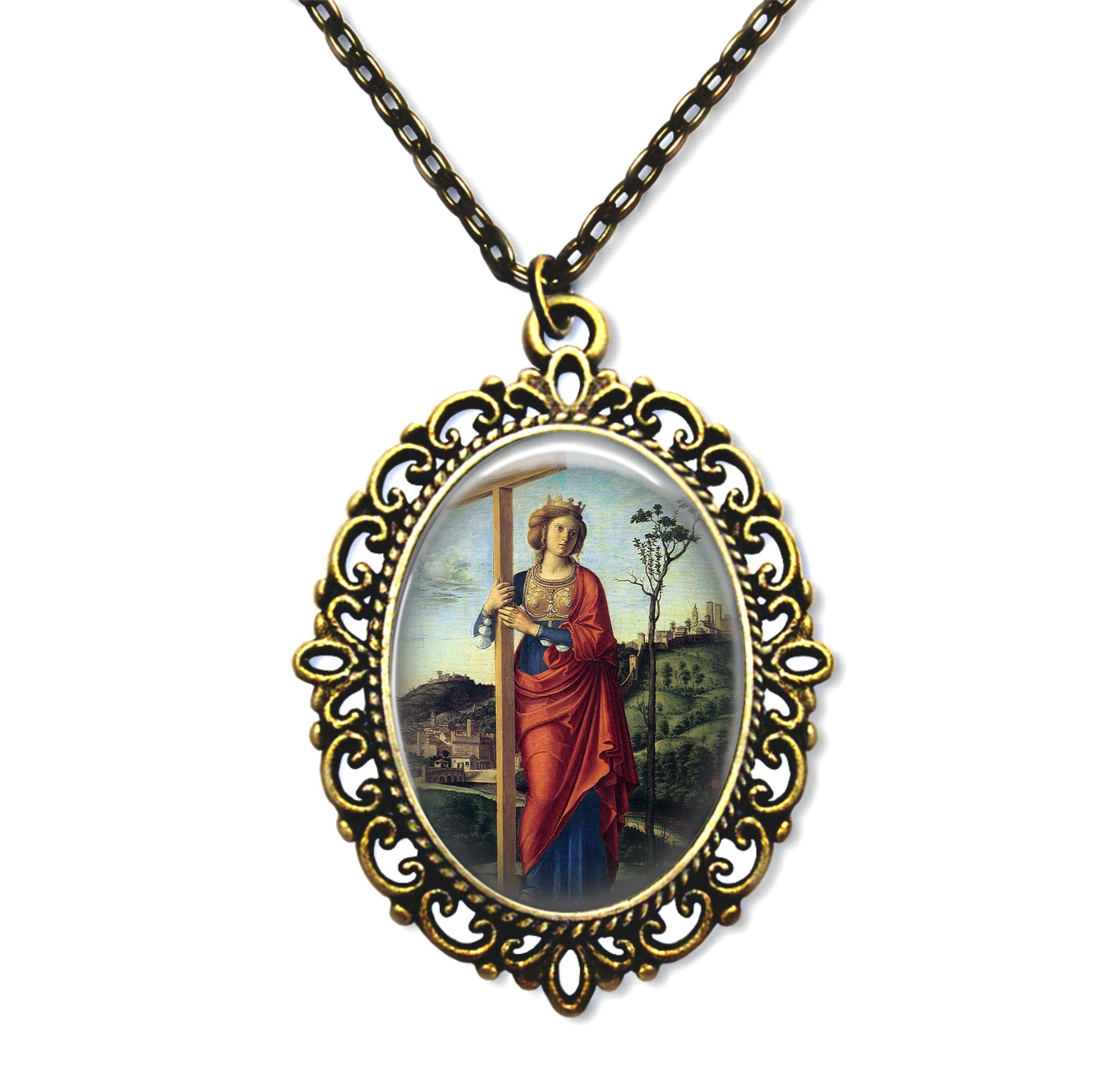 Sainte Hélène, Médaille Religieuse, Cadeau Catholique, Religieux, Bijoux Catholiques, Archéologues, 