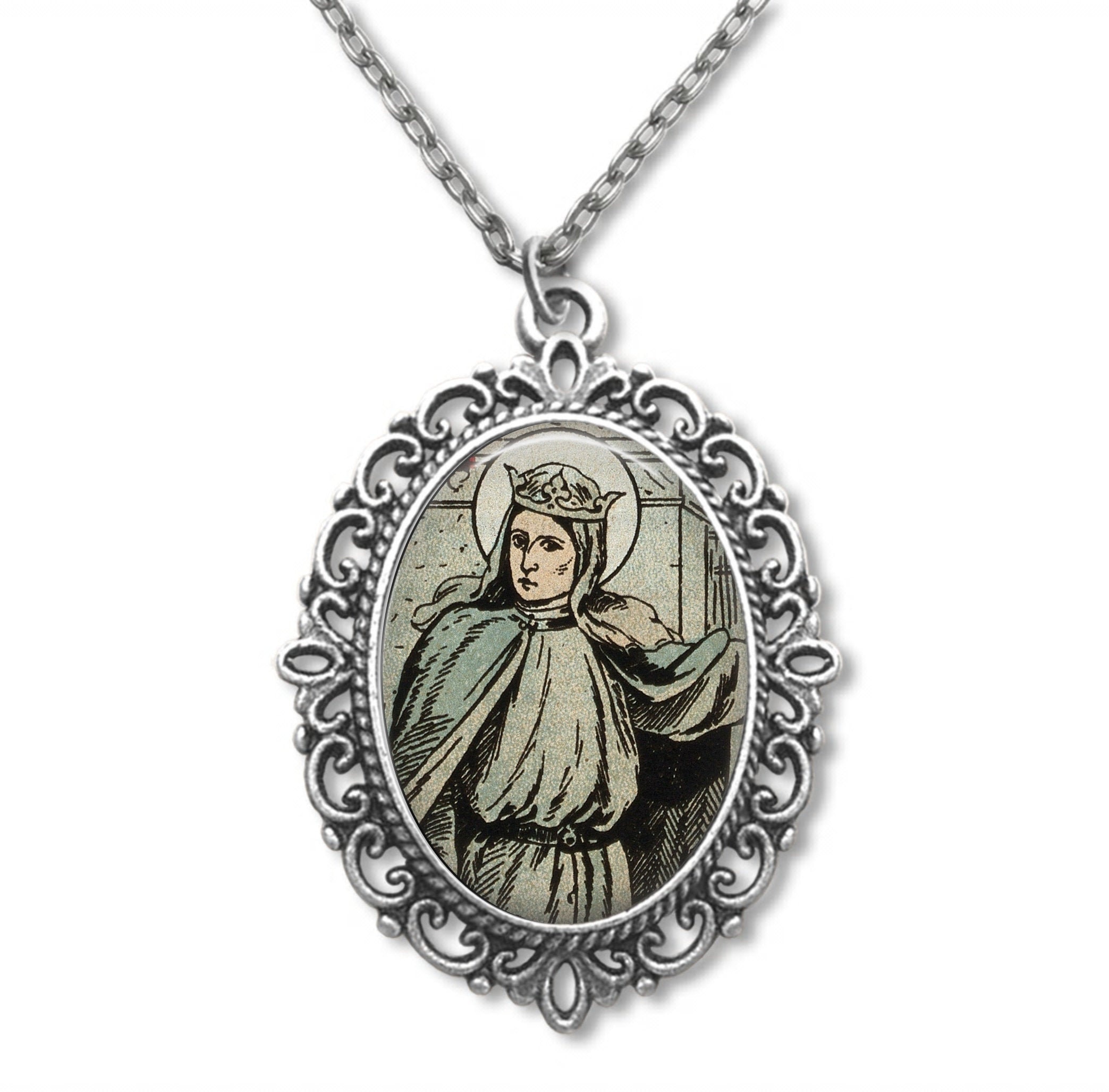 Saint Adelaide, Religious Medal, Adelaide of Italy, Religious Gift, Catholic Saint, Catholic Gift,