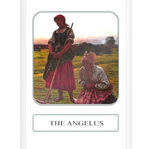El Ángelus, Tarjeta de Oración, Oración del Ángelus, Tarjeta Religiosa, Tarjetas de Oración, Católico, Regalos Religiosos, Regalos Católicos,