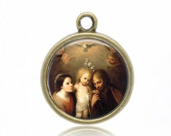 Holy Family, Religious Medal, Religious Pendant, Catholic Gift, Catholic Medals, Catholic Jewelry