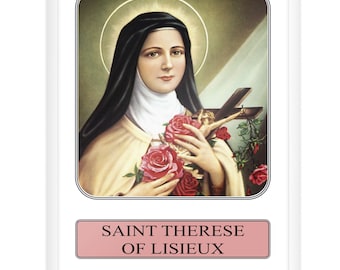 Saint Therese de Lisieux, The Little Flower, Prayer Card, St Therese, St Teresa, Catholic Gift, Religious Gifts, Catholic Prayer Card,