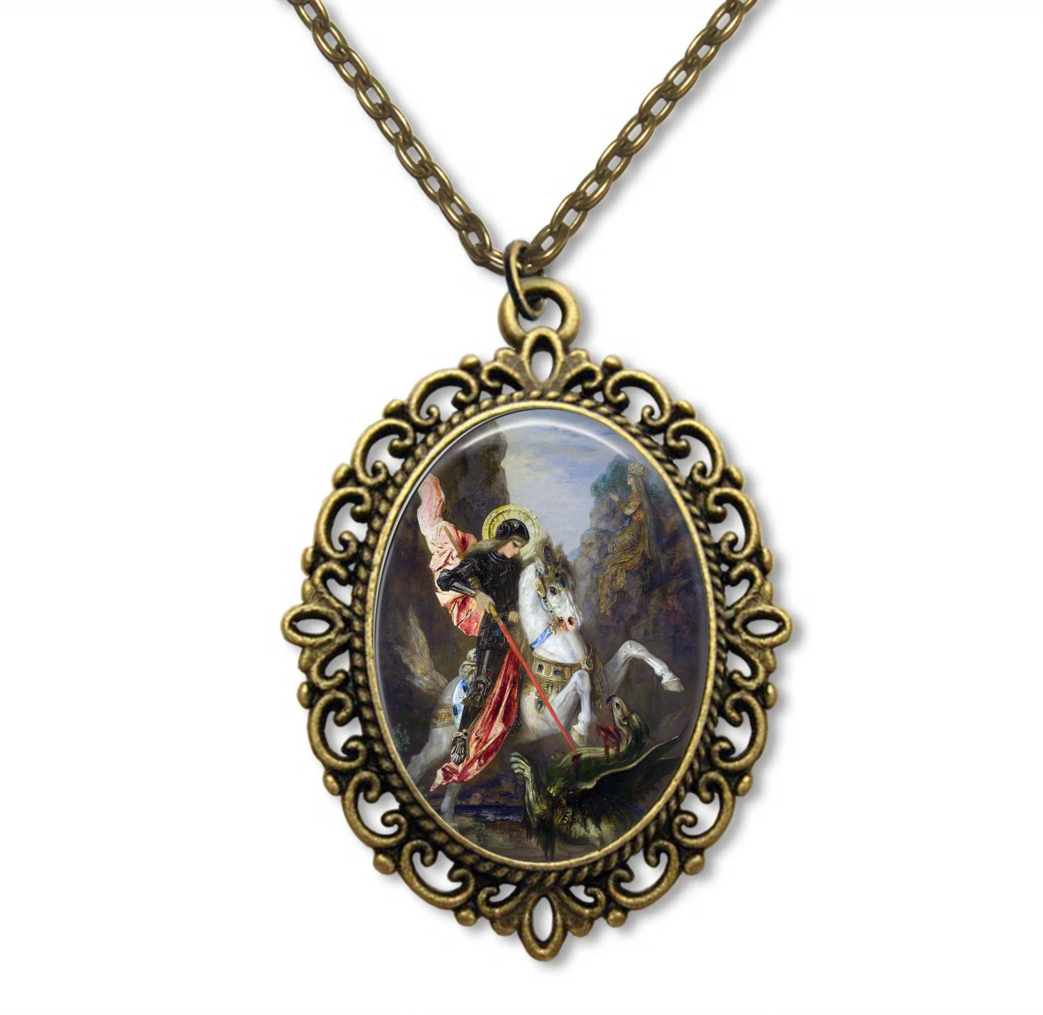 st George, Saint Médaille Religieuse, Georges Day, Chrétienne, Don Religieux, Saint-Georges, Bijoux 