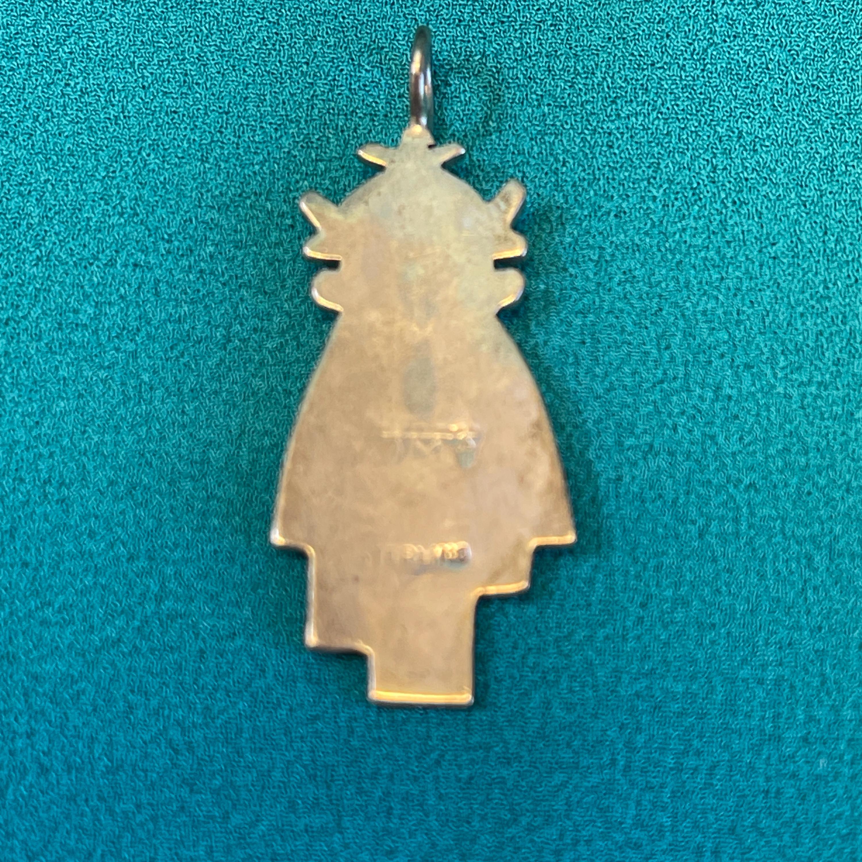 Marcus Lomayestewa Sterling Silver Hopi Snow Maiden Kachina 