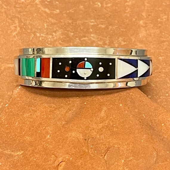 Harold Smith, Navajo Multi-stone Inlay Bracelet With Celestial