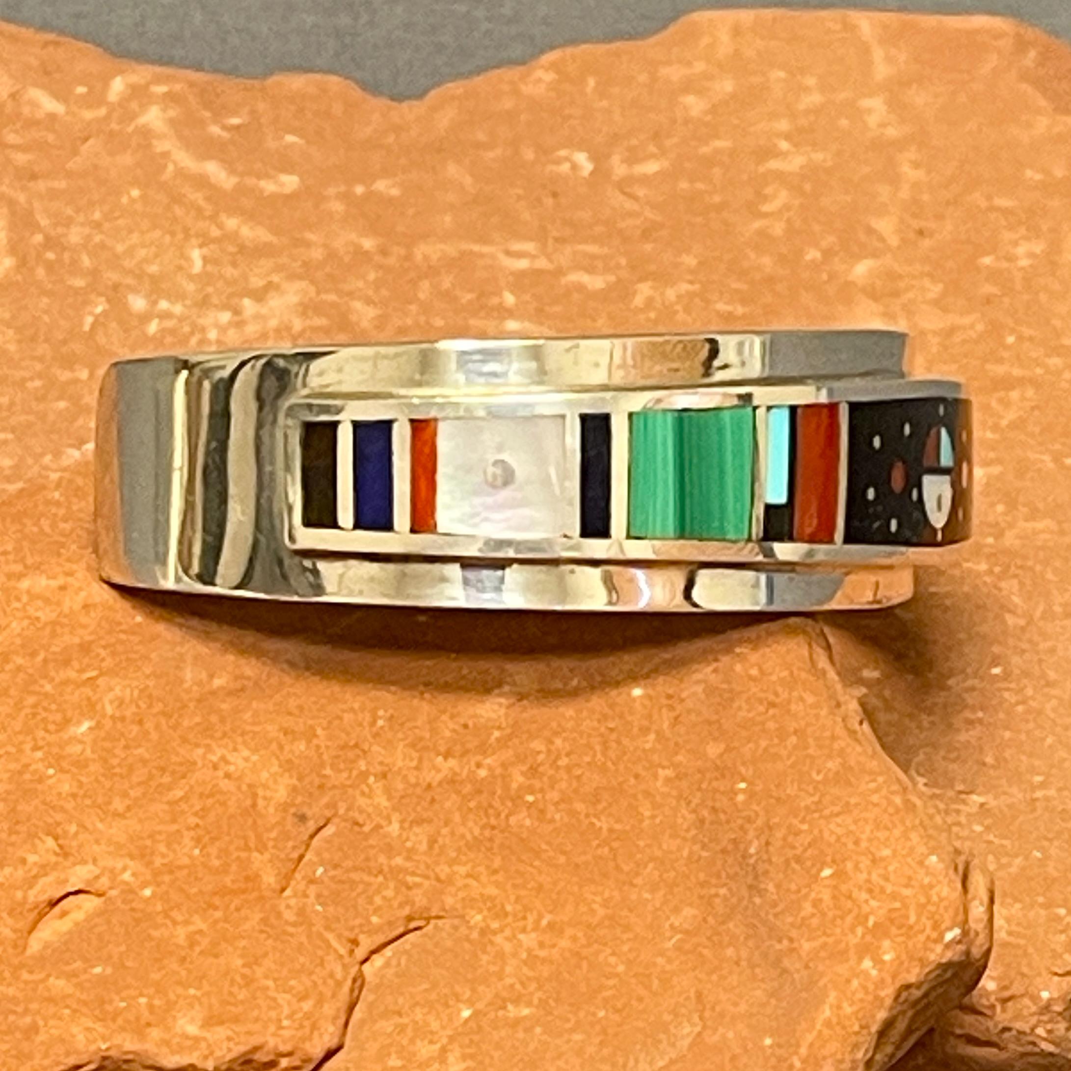 Harold Smith, Navajo Multi-stone Inlay Bracelet With Celestial