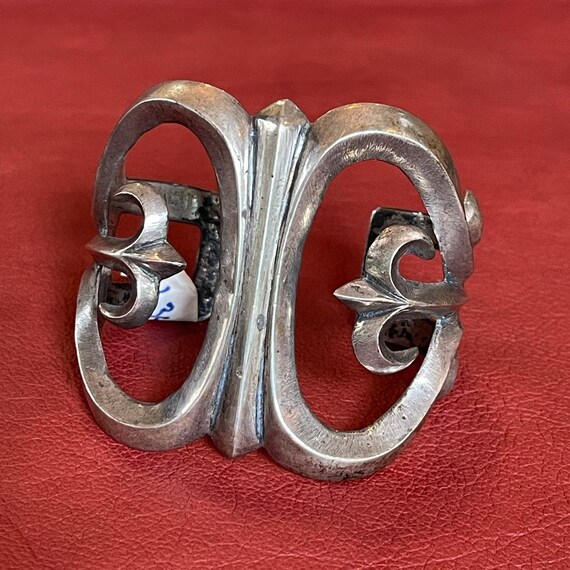 Antique Native American Sandcast Bracelet, Navajo Sandcast