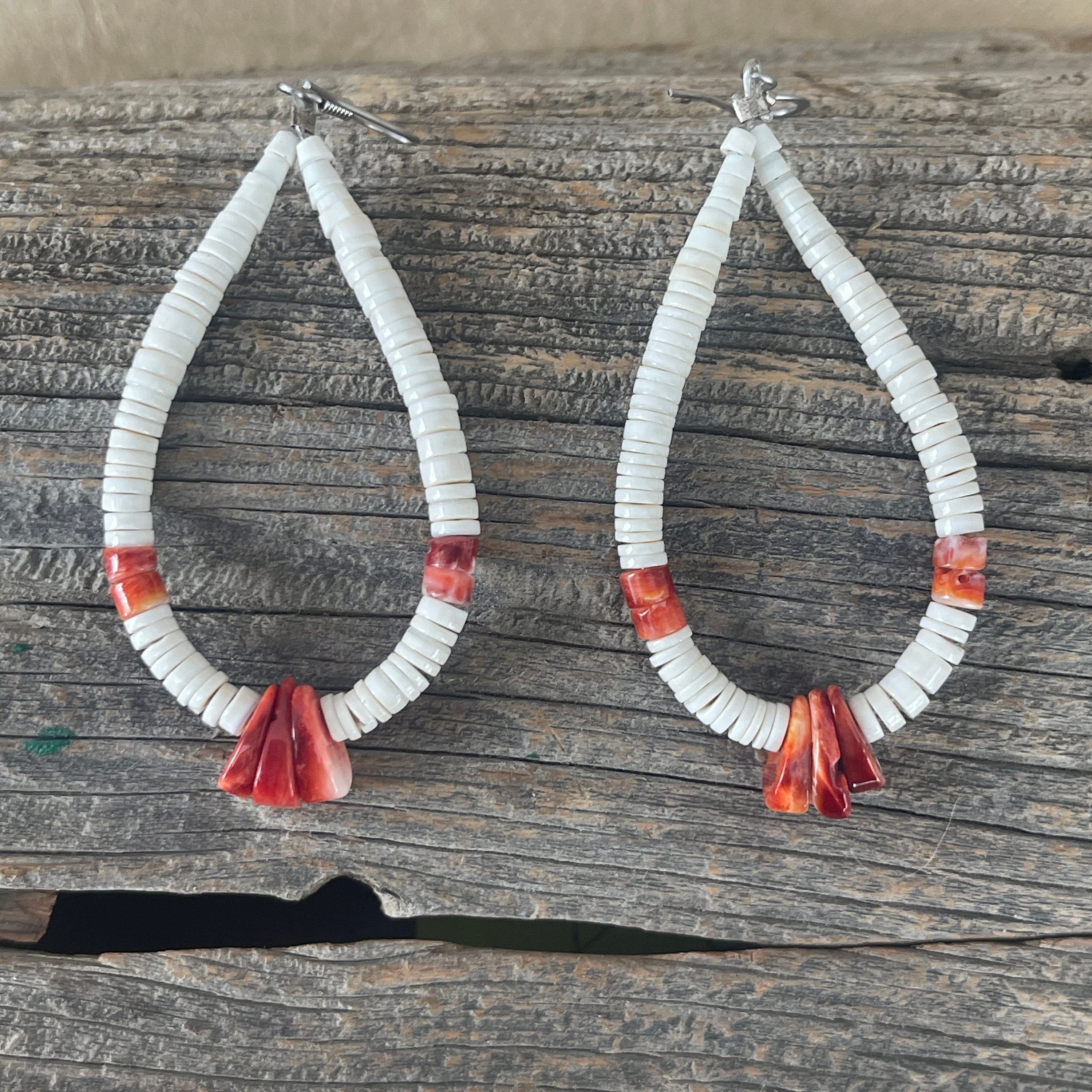 Tremendous Vintage Santo Domingo Orange Coral Shell Necklace- 222 Grams! Tremendous Vintage Santo Domingo Orange Coral Shell Necklace- 222 Grams!