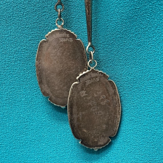 Beverly Etsate Zuni Inlay Apache Dancer Bolo Tie … - image 8