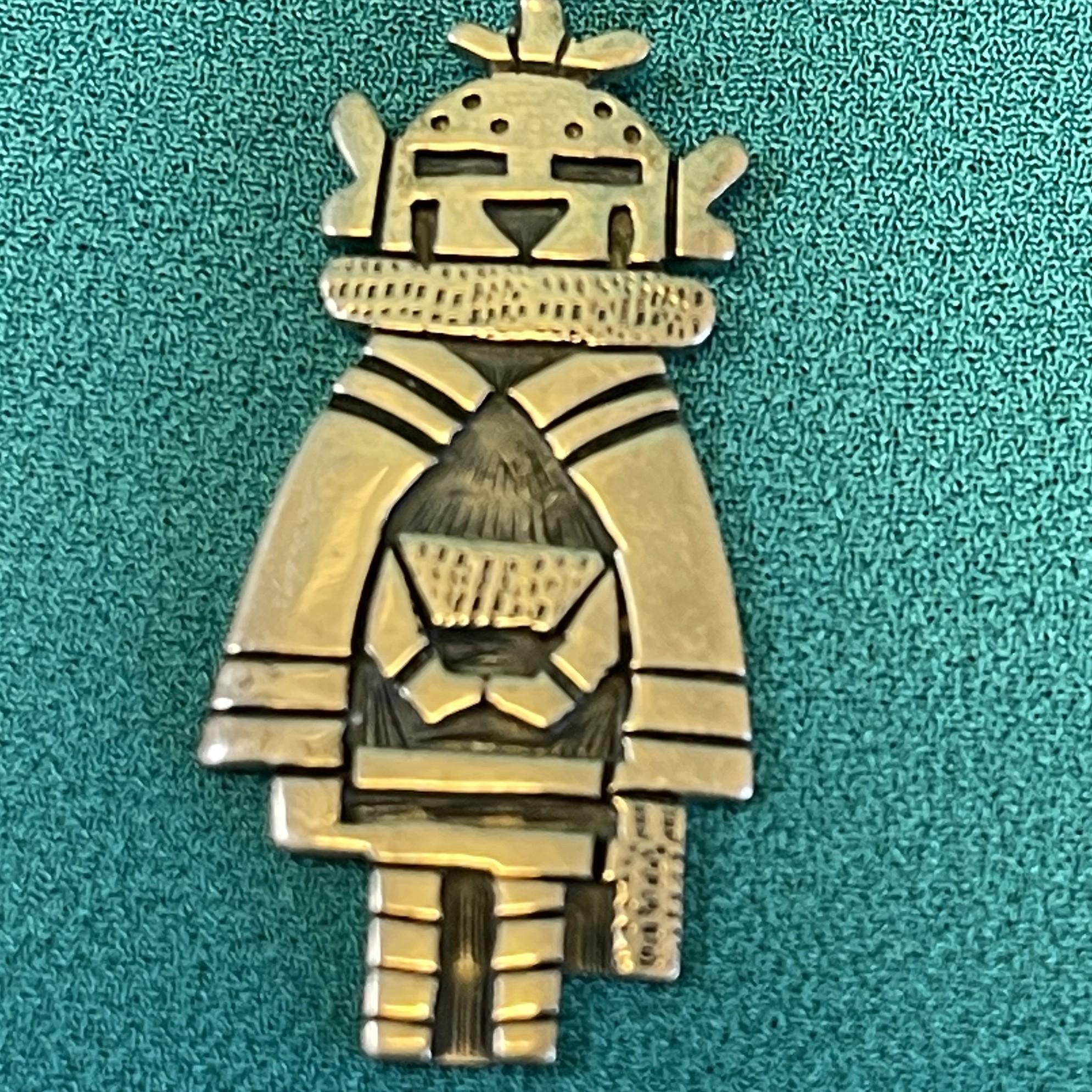 Marcus Lomayestewa Sterling Silver Hopi Snow Maiden Kachina 