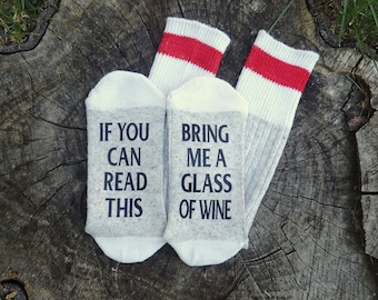 Wine socks, Bring me wine socks, Christmas gift, stocking stuffer, funny saying socks,Groom gift,bridesmaid gift, Wedding gift, Photo Props