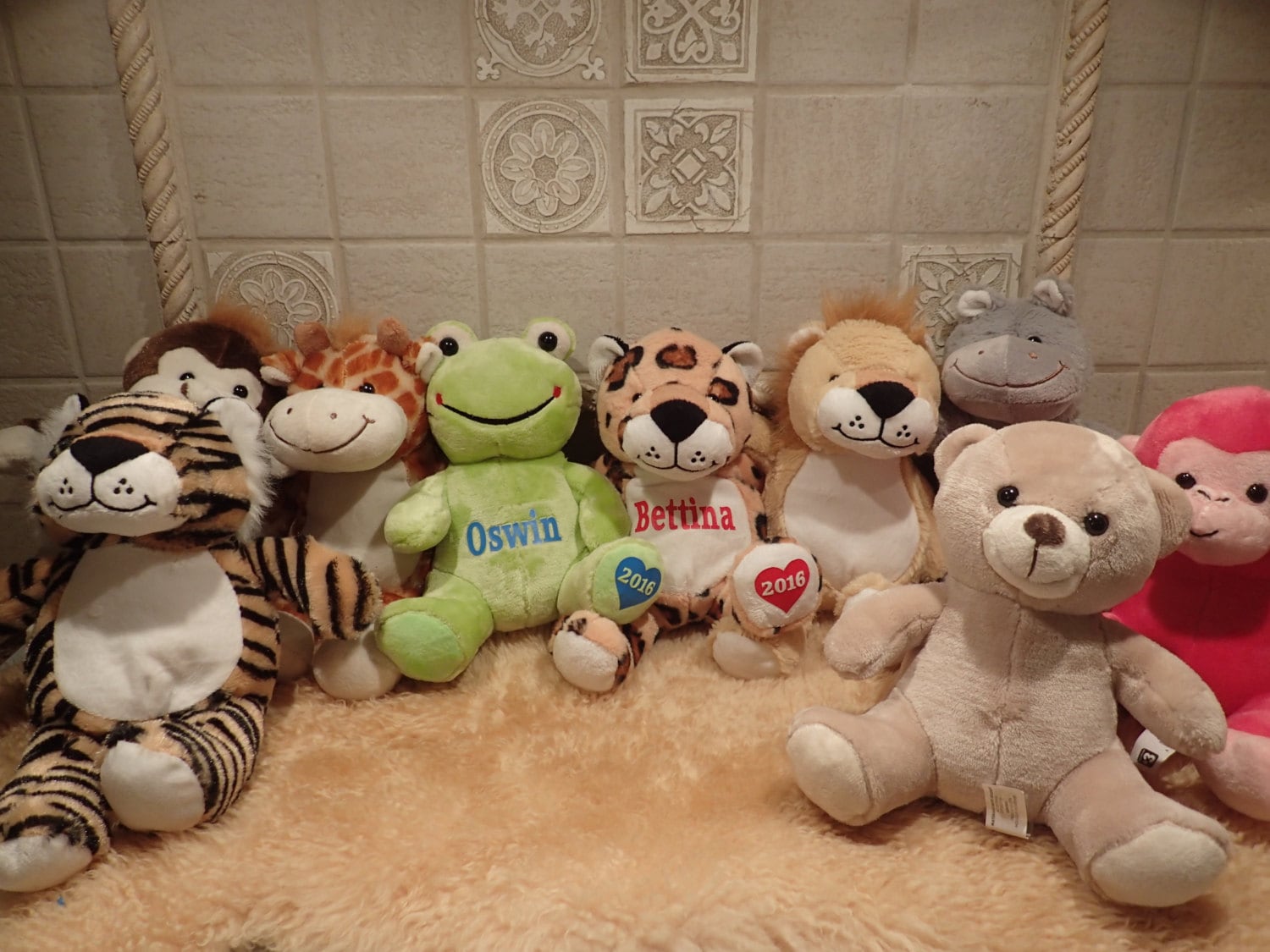 Personalized Name Plush Personalized Stuffed Animal Baby Etsy