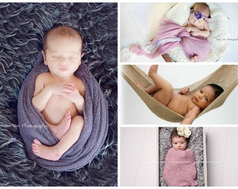 Newborn Stretch knit, Stretch wrap, Baby Photo Prop Rayon Wrap For Swaddling