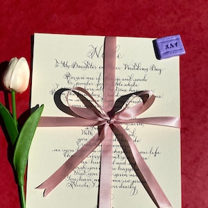 Dad to Daughter Wedding day Poem, Wedding Day Gift, Poem from Dad, To My Daughter, From Dad Gift, Custom wedding gift for Daughter