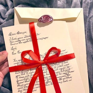 Handwritten letter, Calligraphy letter, Neat handwriting, Handwritten poem, Personalised gift, Handmade present