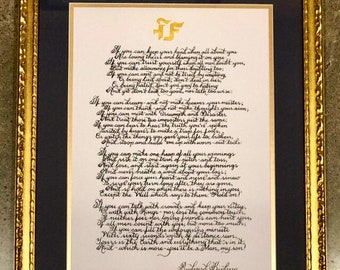 If by Rudyard Kipling 8x10 Instant Printable Download File | Etsy