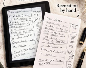 Servicio de copiado de escritura a mano: Replicación de escritura, Regalo personalizado para conmemorar una pérdida
