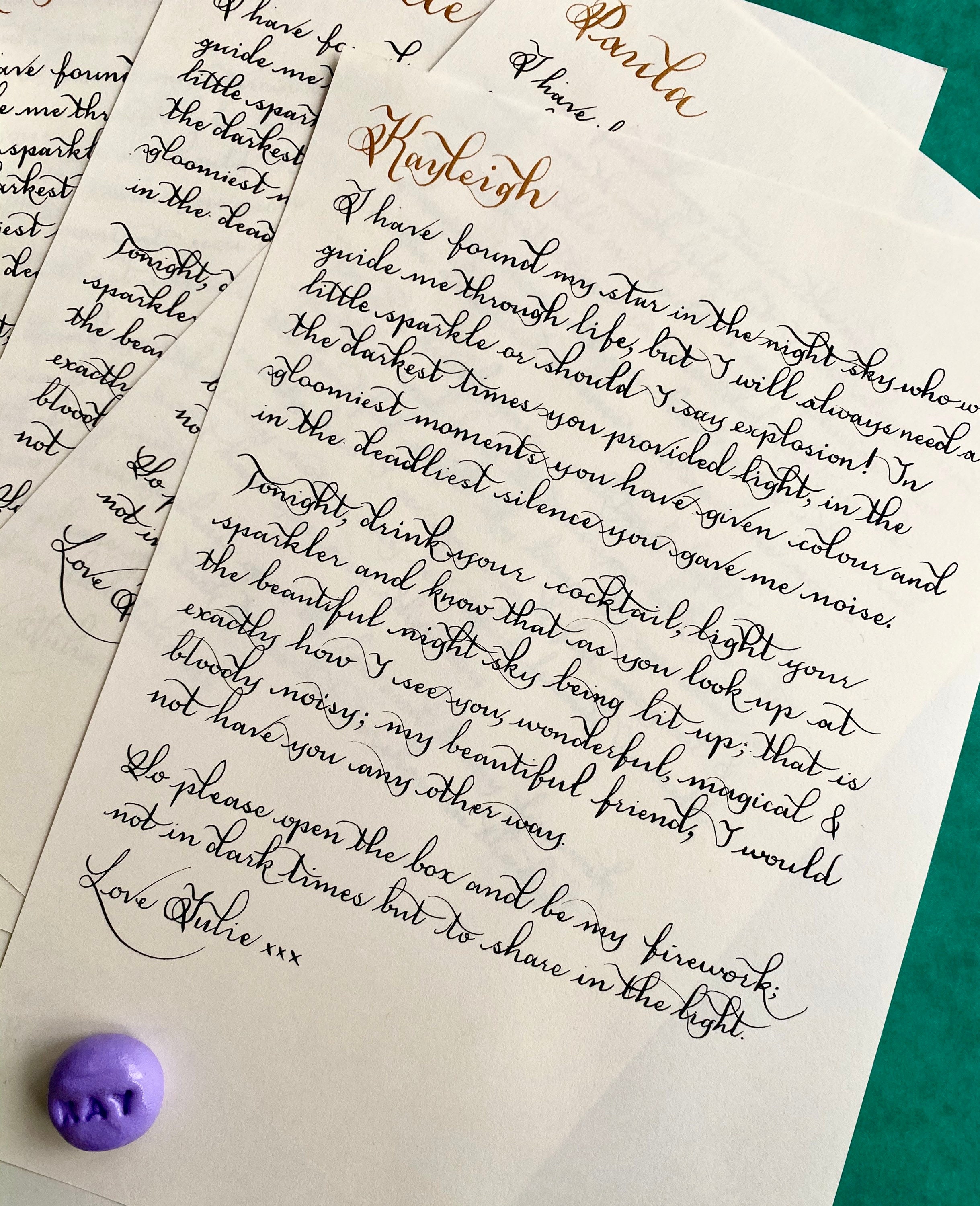 Bulk Letters Digitalised Letters Batch Letters Invitations Etsy