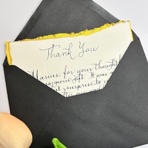 Carta con bordi dorati fatta a mano, carta con bordi strappati, carta frastagliata, carta di lusso, carta per appunti di alta qualità, inviti dorati fatti a mano