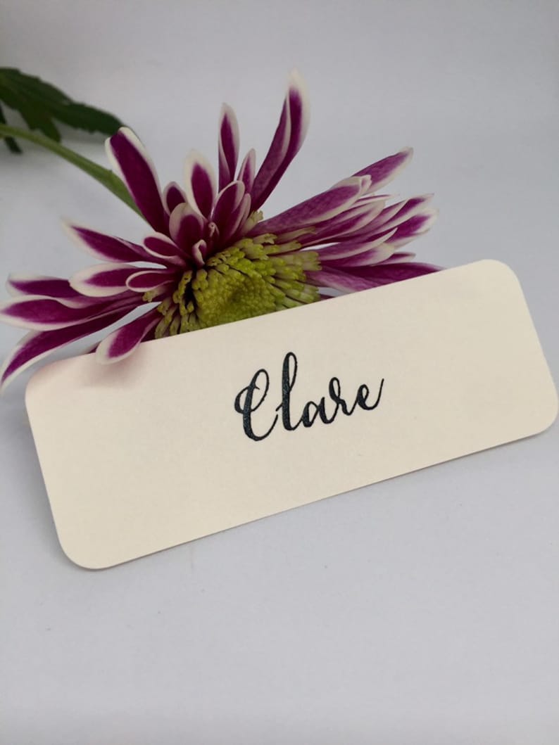 X25 Blank Place Cards Wedding Name Cards Name Setting Etsy