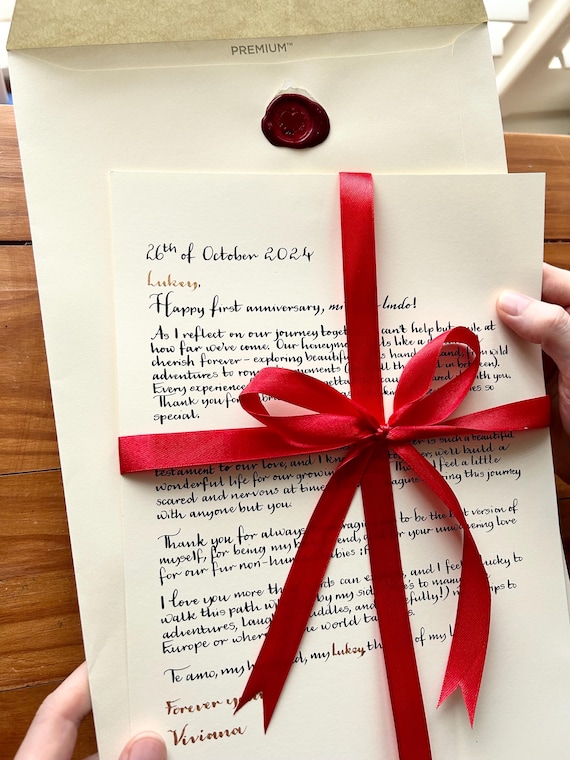 Handwriting service, handwritten letter, calligraphy service, calligraphy letter, handwriting letter service, letter writing, Cursive, vows