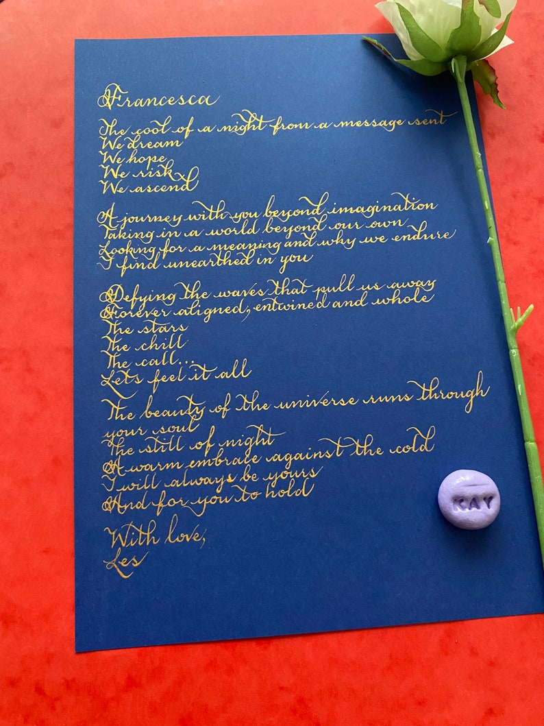 BESTSELLER Custom Letter Handwritten Letter Handwritten Etsy