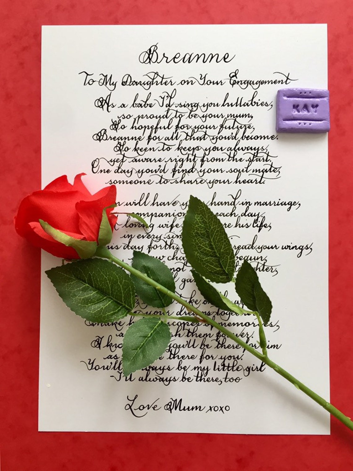 To My Daughter on your Engagement Daughter Engagement Gift | Etsy