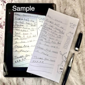 Handwriting copying / mimicry service: Replicating writing, Personalised replica gift after loss