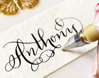 Cómo escribir tu nombre: Aprende a escribir tu nombre o firma a mano en caligrafía.